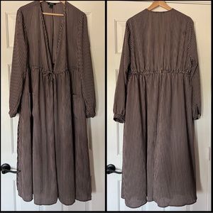 Torrid Tie Waist Striped Kimono